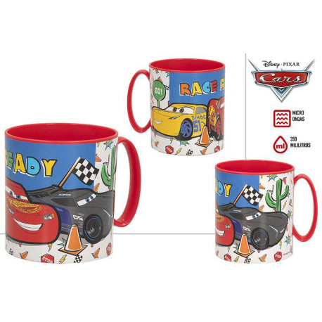 TAZA COCHES CARS APTA MICROONDAS 350ML