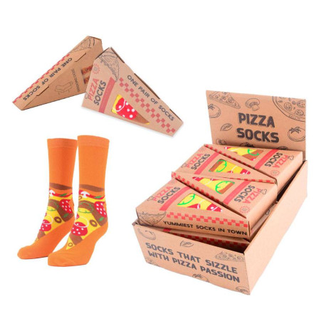 CALCETINES PIZZA EN CAJA DE REGALO