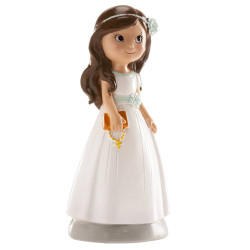 FIGURA TARTA COMUNIÓN NIÑA ACCESORIOS 13 CM