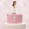 FIGURA TARTA COMUNIoN NINA ACCESORIOS 13 CM