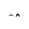 PINZAS DE MADERA CON BIGOTES O MOSTACHOS PARA DECORAR (PACK 6 UDS)