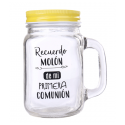 PITCHER GLASS FIRST COMMUNION IN A PHRASE I REMEMBER MOLON - YELLOW