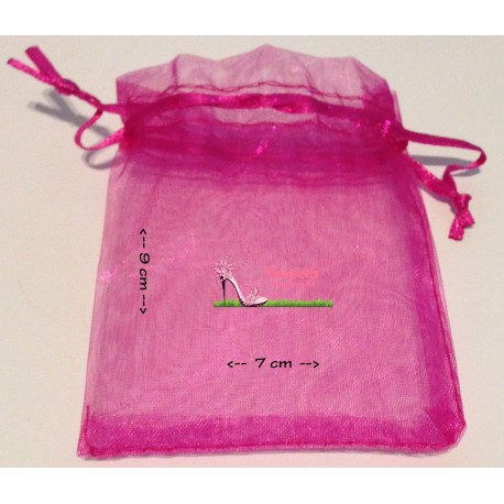 Organza bag FUCHSIA