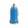 CARGADOR COCHE USB AZUL