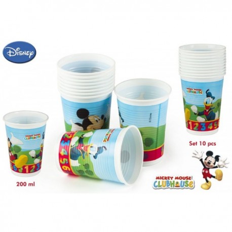 PACK 10 VASOS MICKEY 200 ML