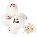 SET 100 GLOBOS "I LOVE YOU"