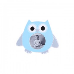 PORTAFOTOSPARA BAPTISMS SHAPED OWL EYES COLOR BLUE