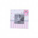 PHOTO HOLDER SQUARE WITH REASON OWLS PINK