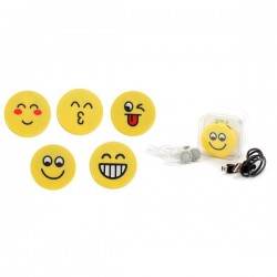 MP3 SMILEY EN CAIXA DE REGAL (CABLE+AURICULARS)