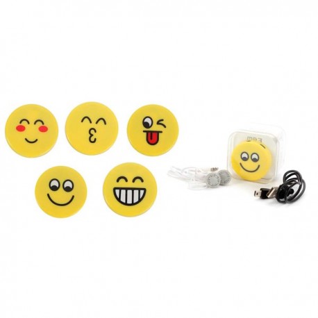 MP3 SMILEY DANS UNE BOÎTE CADEAU CABLECASCOS