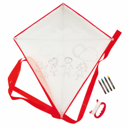 COMETA INFANTIL PARA REGALAR Y COLOREAR EN BAUTIZOS Y BODAS – ROJO