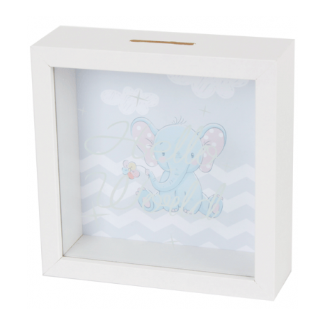 PIGGY BANK CHILDREN'S WOODEN ELEPHANT FOR GIFT