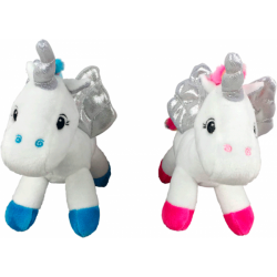 EXPOSANT AVEC 8 ANIMAUX EN PELUCHE LICORNE