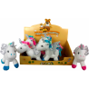 EXPOSANT AVEC 8 ANIMAUX EN PELUCHE LICORNE