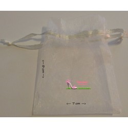 Organza bag color Cream/white