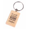 KEYCHAIN WOOD LUCK THE OUR