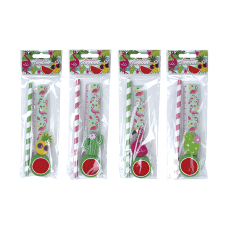 SET 4 PCS Fixes TROPICALE EXOTIQUE