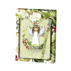 SET JOURNAL AND PEN, "MY FIRST COMMUNION" GIRL