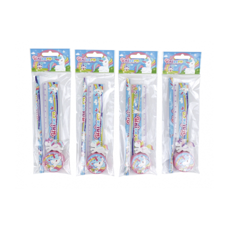 SET 4 PCS Fixes LICORNE CADEAU