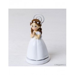 Holder Communion girl long gown and crown of flowers min.6