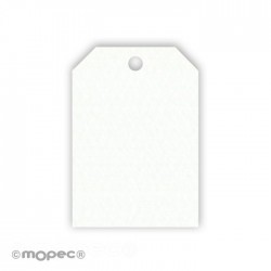 White card rectang.corners 2,7X4cm.(preciox50u.)min.50