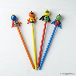 Crayons de super-héros 4surtido, min.4