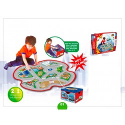 ALFOMBRA MAPA TRÁFICO+CAJA ALMACENAMIENTO NIÑOS