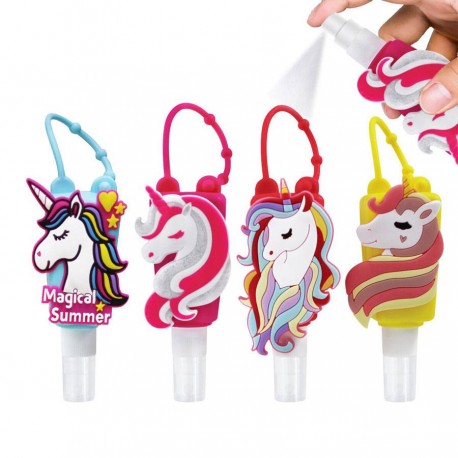 LLAVERO CON BOTE GEL 30 ML UNICORNIO