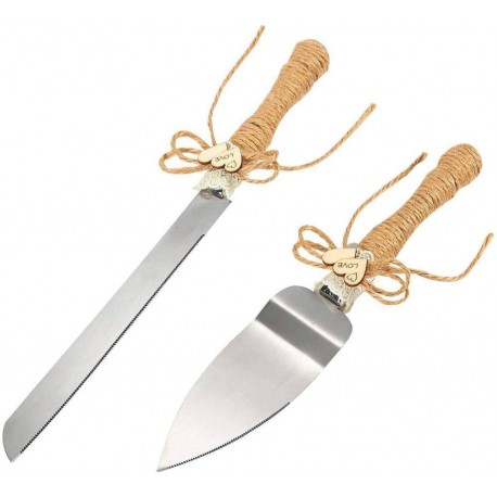 SET DE CUCHILLO Y PALA KRAFT BODA