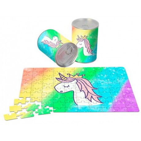 PUZZLE EN LATA REGALO UNICORNIO