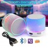 MINI ALTAVOZ BLUETOOTH CON LUZ LED Y USB