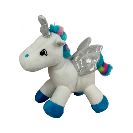 PELUCHE UNICORNIO AZUL