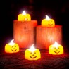 EXPOSITOR 12 VELAS CON LUZ HALLOWEEN CALABAZA