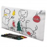 ESTUCHE NON WOVEN COLOREAR NAVIDAD